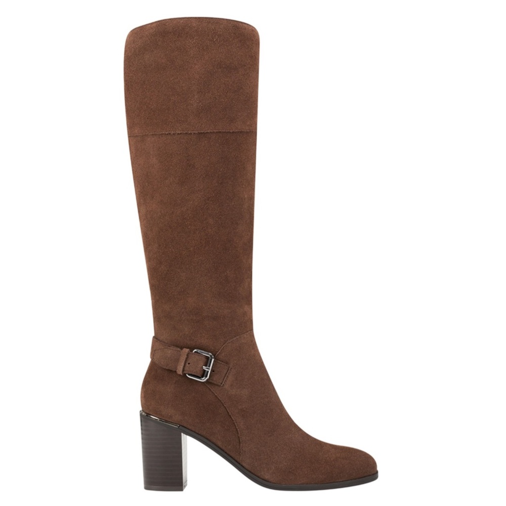 NWOT Bandolino Ollia Tall Suede Block Heel Boot